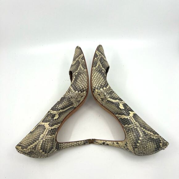 COACH Teddie Snake Print Leather Pumps Women's 8.5 US - Picture 7 of 9